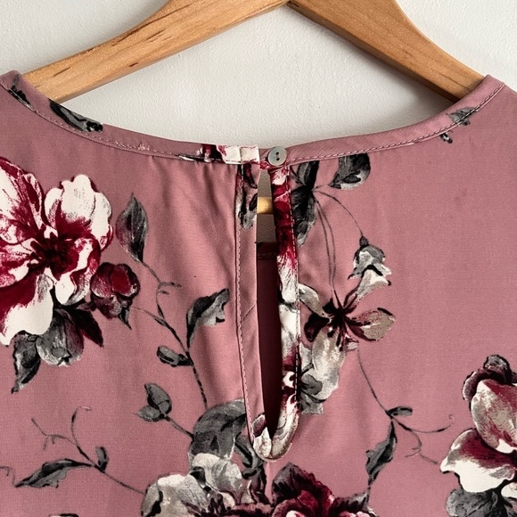 Pink Blush Boho Floral Tunic Shirt Dress - Picture 7 of 7